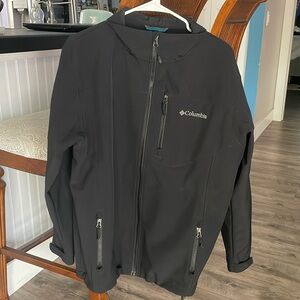 Columbia black water resistant jacket, men’s size L.